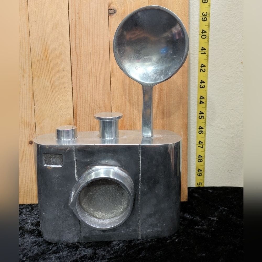 three Hands Corp. Silver Camera-Shaped Kitchen Utensil Holder